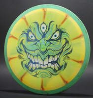 Absorb81—"Insanity"—Axiom Insanity—Yellow, Orange Burst, Green Rim—Black, Green, White Art