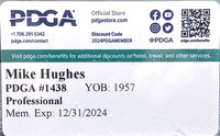 #1438—Mike Hughes—PDGA Membership Card—2024 Renewal