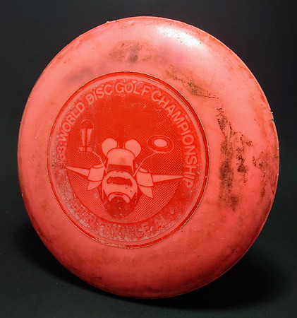 1983 PDGA WC—Huntsville, AL.—Innova Eagle—Pink—Metallic Red