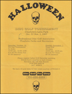 1987 Halloween DG Tournament Charlotte, NC—Oct 31-Nov 1, 1987 thumb
