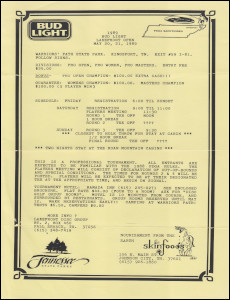 1989 Bud Light Lakefront Open Kingsport, TN—May 20-21, 1989 thumb