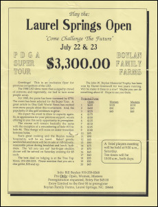 1989 Laurel Springs Open (3rd) Laurel Springs, NC—Jul 22-23, 1989 thumb