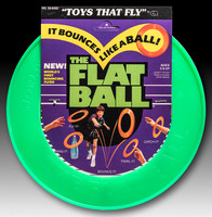 Getgey, Inc.—The Flat Ball—First Bouncing Flyer—Green—Package
