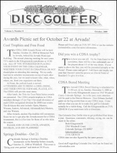 Colorado Disc Golfer V 2 No 8 Oct 00 thumb