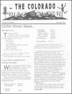 Colorado Disc Golfer V 3 No 1 Feb 01 thumb