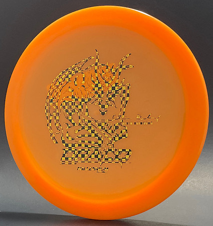 Calvin Heimburg—2022 Tour Series—Millennium Draco—Orange Glow—Gold, Black Checkers