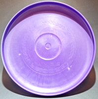 Hong Kong Knock-off—Regular Frisbee® Flying Disc—Purple—Laurels®—No T.M. Scrip—Bottom