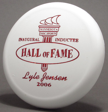Minnesota Disc Sports Hall of Fame, 2006—Lyle Jensen—Little Flyer Mini—Metallic Red