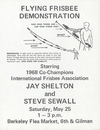 1974, 05/25—Flying Frisbee Demonstration