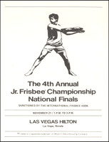 1972 4th Annual Jr. Frisbee Championships Finals Program thumb