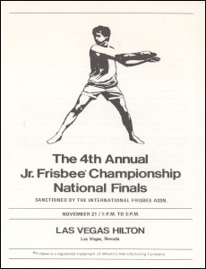 1972 4th Annual Jr. Frisbee Championships Finals Program