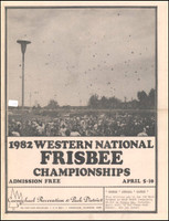 1982 Western National Frisbee Championships Program thumb
