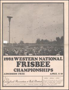 1982 Western National Frisbee Championships Program