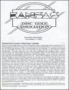 KDGA-Newsletter Nov 92 thumb
