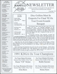 KDGA-Newsletter Dec 92 thumb