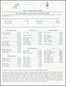 Atlanta DG League Sep 1988