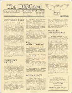 The DISCard Oct 91
