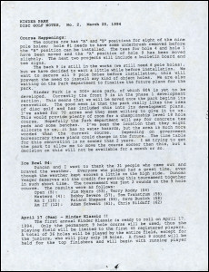 Kinder Park DG News No2 Mar 1994