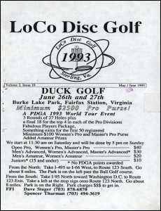 LoCo Disc Golf v2n10 MayJun93