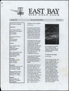 East Bay DG Club V1 No1 Oct94 CA