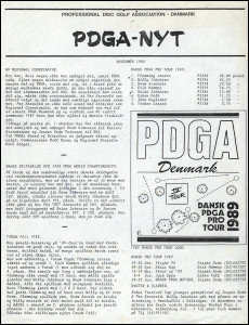 PDGA News-Denmark Nov88