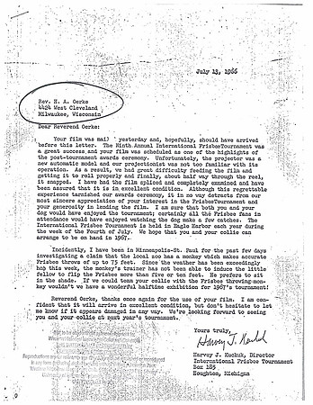 1966, 07/13—Correspondence—Harvey Kuckuk to Rev HA Oerke