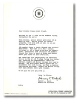 1960's—Correspondence—Harvey Kukuk to frisbee flying disc friend