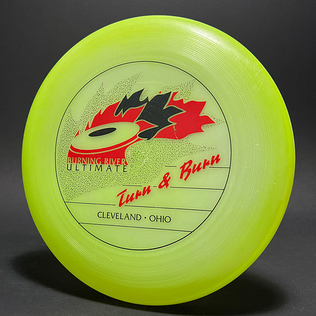 Burning River—Cleveland—Discraft Ultra-Star—Yellow—Black, Red