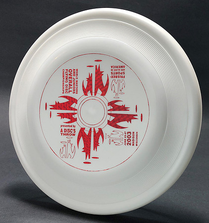2003 World Masters and Jr Champ.—Madison, WI.—Wham-O Fastback—White—Metallic Red