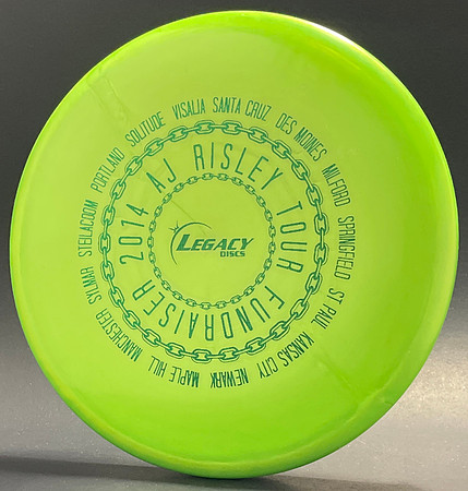 AJ Risley—2014 Fundraiser Disc—Legacy Ghost—Green—Metallic Green