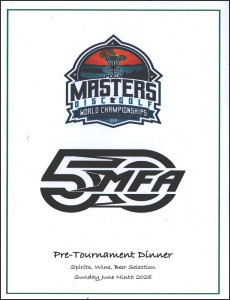 2025 Masters DG Pre-Tournament Dinner Pamphlet