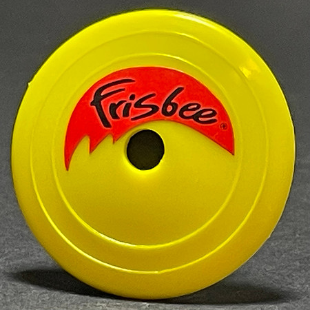 Barbie Frisbee—Mattel—Yellow—Red