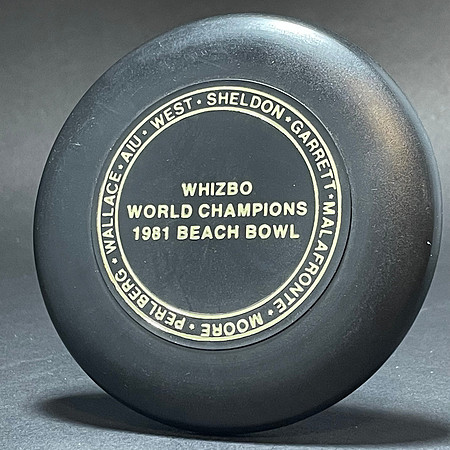 Whizbo World Champions 1981—Dynamic Mini-Flyer—Black—Gold