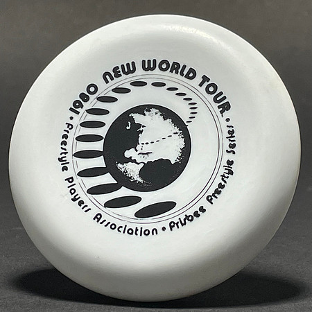 American Flying Disc Open ‘79'—Discraft Micro-Disc—White—Black