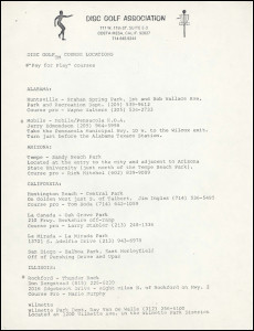 DGA Course Listing—circa1978