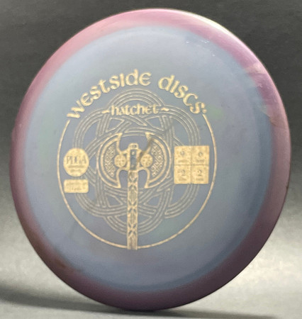 Hatchet, Tournament—Purple-Grey—Gold Circles