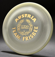 Austria Team Frisbee—Wham-O Fastback—Glow—Gold