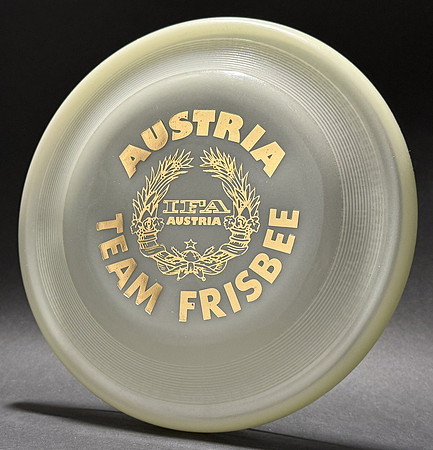 Austria Team Frisbee—Wham-O Fastback—Glow—Gold