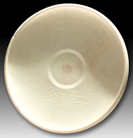 ATPP—American Trends Pluto Platter—White, with Yellow/Orange Intrusions—Bottom