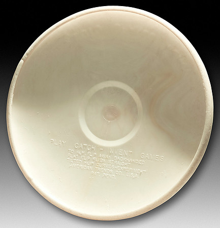 ATPP—American Trends Pluto Platter—White, with Yellow/Orange Intrusions—Bottom