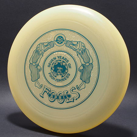 April Fools Fest, 1984 (7th)—7 Years—Wham-O 80E Mold—Lemon—Green, Gold