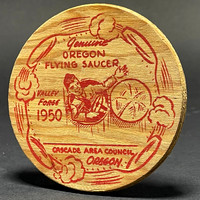 Cascade Plywood Corp.—Oregon Flying Saucer—Plywood—Red