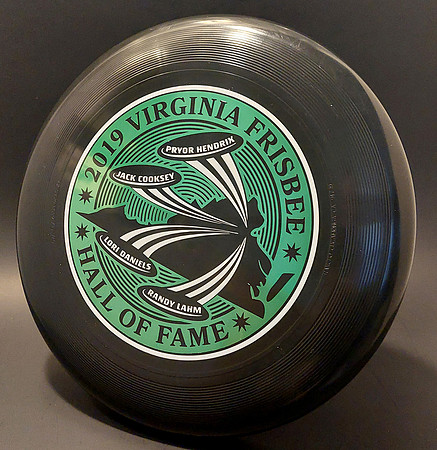 Hendrix, Cooksey, Daniels, Lahm —2019 Virginia Frisbee HoF Innova Pulsar—Black
