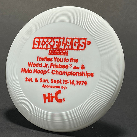 1979 World Jr. Frisbee & Hula Hoop Champ.—Wham-O Mini—White—Orange