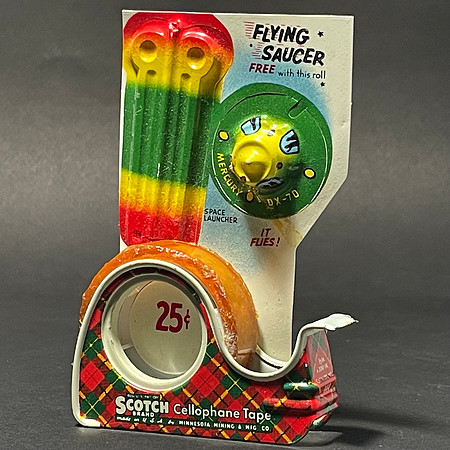 Flying Saucer—Scotch Tape—Red, Yellow, Green, Blue, Black—Package
