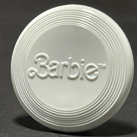 Mattel—Barbie Frisbee—White