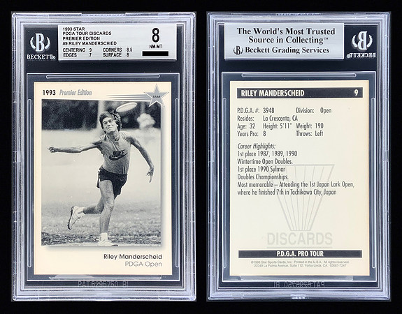 1993—Star DISCards—#9—Riley Manderschied—ERROR—David Greenwell—in Photo