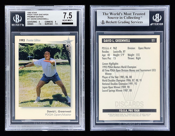 1993—Star DISCards—#11—David Greenwell—ERROR—Riley Manderschied—in Photo