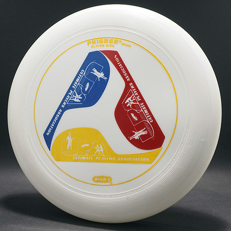 UPA—Logo—Wham-O 80E Mold—White—Yellow, Blue, Red