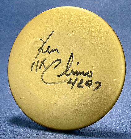 Climo—"Ken Climo 4297"—2001 Ace Club Innova Metal Mini—Gold— Autograph
